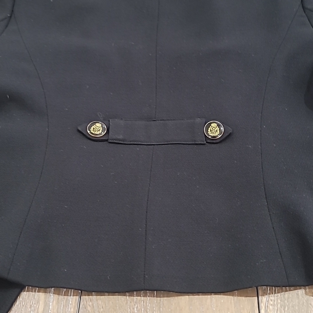 CAbi Black Double Breasted Lined Blazer Style#690 Size 6 - Picture 6 of 14